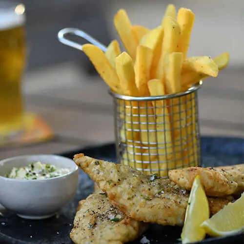 Fish and Chips Veranda Hotel Mauritius