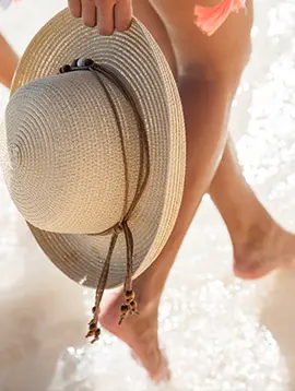 Hat on the beach